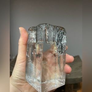 Glass candlestick by Timo Sarpaneva for littala A1609